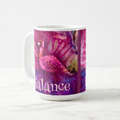 Whimsical Abstrakt Pink Flamingo Personalisiert Kaffeetasse (Vorderseite Links)
