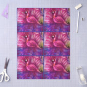 Whimsical Abstrakt rosa Flamingo Decoupage Seidenpapier (Basteln)