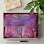 Whimsical Abstrakt rosa Flamingo Decoupage Seidenpapier (Geschenk)