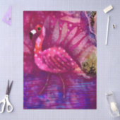 Whimsical Abstrakt rosa Flamingo Decoupage Seidenpapier (Basteln)