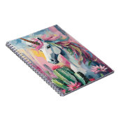 Whimsical Abstrakt Unicorn und Sukkuline Notizblock (Rechte Seite)