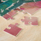 Whimsical Abstrakt Unicorn und Sukkuline Puzzle (Seite)