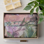 Whimsical abstrakte Kunst Collage Decoupage Seidenpapier (Geschenk)