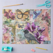 Whimsical abstrakte Kunst Collage Decoupage Seidenpapier (Basteln)