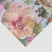 Whimsical abstrakte Kunst Collage Decoupage Seidenpapier (Ausschnitt)