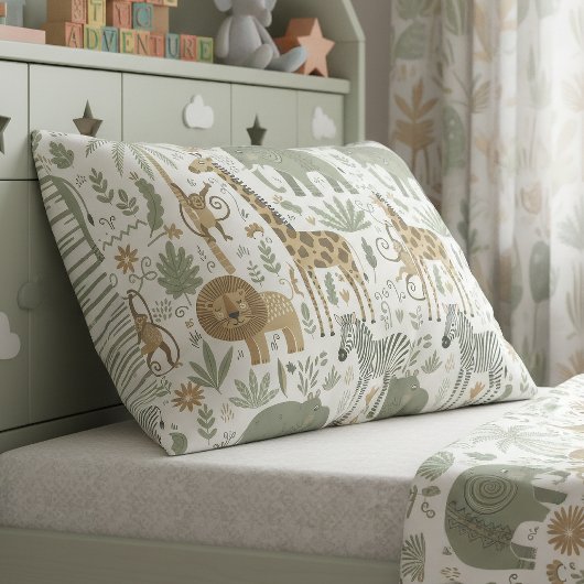 Whimsical African Animals Pattern ID1263 Kissenbezug