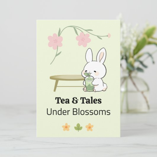 Whimsical Afternoon invitation Einladung (Stehend Vorderseite)