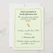 Whimsical Afternoon invitation Einladung (Rückseite)