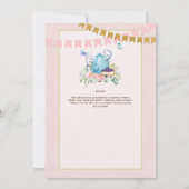 Whimsical Afternoon Tea Bridesmaids Brunch Mittage Einladung (Rückseite)