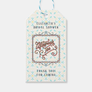 Whimsical Afternoon Tea Geschenk Tags Geschenkanhänger