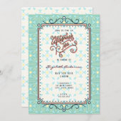 Whimsical Afternoon Tea Party Einladung (Vorne/Hinten)