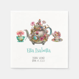 Whimsical Afternoon Tea Party Serviette