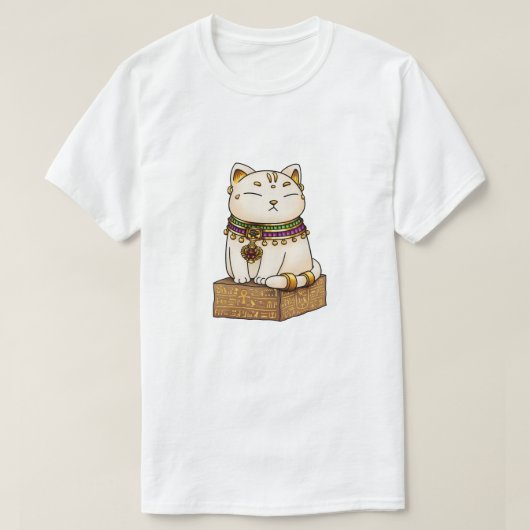 Whimsical ägyptische Katze Gott Bastet T-Shirt (Design vorne)