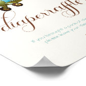 Whimsical Airplane Teddy Bär Windeln Raffel Poster (Ecke)