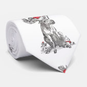 Whimsical Alaska Weihnachtsfest Wildlife Krawatte (Gerollt)