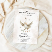 Whimsical Albern Gans 1. Geburtstag Einladung