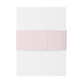 Whimsical Albern Gänse Pink Gingham Baby Dusche Einladungsbanderole (Rückseitenbeispiel)