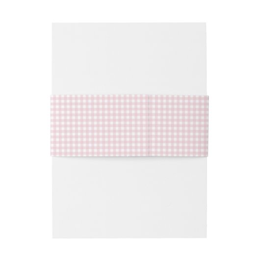 Whimsical Albern Gänse Pink Gingham Baby Dusche Einladungsbanderole (Rückseitenbeispiel)