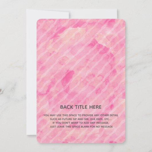 Whimsical Alice im Wunderland Baby Dusche by Mail Einladung (Rückseite)