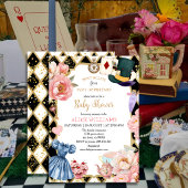 Whimsical Alice im Wunderland Babyshower-Tee Einladung
