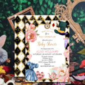 Whimsical Alice im Wunderland Babyshower-Tee Einladung