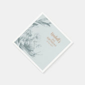 Whimsical Alice im Wunderland Garden Tea Geburtsta Serviette (Ecke)