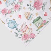 Whimsical Alice im Wunderland Tee Party Entdeckung Seidenpapier (Detail)