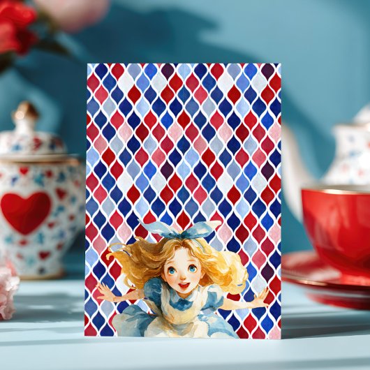 Whimsical Alice in ONEDERLAND 1st Birthday Party Einladung