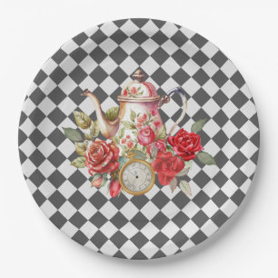 Whimsical Alice Mad Hatter Wonderland Geburtstag Pappteller