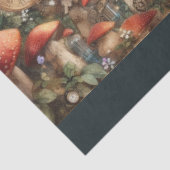 Whimsical Alice Steampunk Mushrooms Seidenpapier (Ausschnitt)