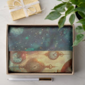 Whimsical Alice Wunderland Steampunk  Seidenpapier (Geschenk)
