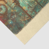 Whimsical Alice Wunderland Steampunk  Seidenpapier (Ausschnitt)