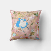 Whimsical Alice's Adventures in Wonderland Blush Kissen (Rückseite)