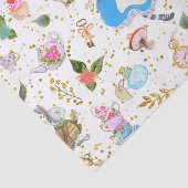 Whimsical Alice's Adventures in Wonderland Craft Seidenpapier (Ausschnitt)