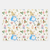 Whimsical Alice's Adventures in Wonderland Party Geschenkpapier Set (Vorderseite 3)