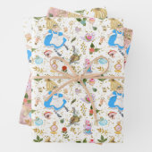 Whimsical Alice's Adventures in Wonderland Party Geschenkpapier Set (Beispiel)