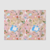 Whimsical Alice's Adventures in Wunderland Spaß Seidenpapier (Vorderseite)