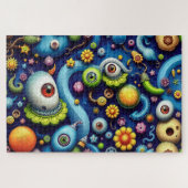 Whimsical Alien Planet Landscape Jigsaw Puzzle (Horizontal)