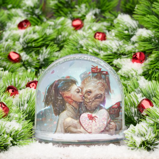 Whimsical Alien Romance Schneekugeln (Weihnachten)