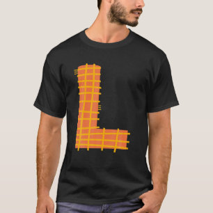 Whimsical Alphabet Letter-L Typografy Character-L T-Shirt