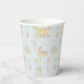 Whimsical Amusement Park Carousel Baby Shower Pappbecher (Rechts)