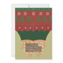 Whimsical "An Santa" Weihnachtskarte 5x7-xmas