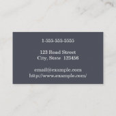 Whimsical and Basic Attorney Business Card Visitenkarte (Rückseite)
