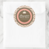 Whimsical and Fun Dessert Labels Runder Aufkleber (Tasche)