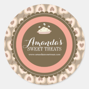 Whimsical and Fun Dessert Labels Runder Aufkleber
