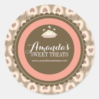 Whimsical and Fun Dessert Labels Runder Aufkleber