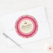 Whimsical and Fun Dessert Labels Runder Aufkleber (Umschlag)