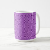 Whimsical and Trippy Abstract Line Art Kaffeetasse (VorderseiteRechts)