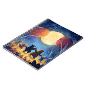 Whimsical Animal Moon Dance Notebook Notizblock (Linke Seite)