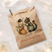 Whimsical Animal Themed Thank-You Gift Bags Geschenktütchen (Ausgeschnitten)